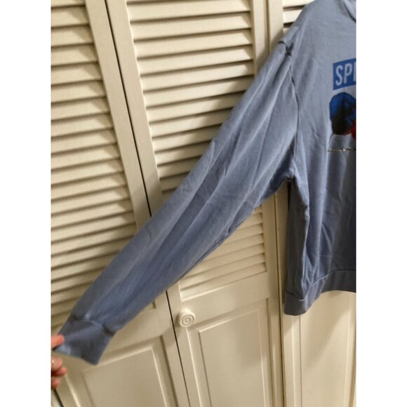 Light Blue Marvel Spiderman Baggy Sweatshirt Sz XL - Picture 4 of 6